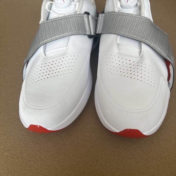 Nike Jordan Men\'s Air Rev Golf Shoes White Metallic Silver Sz 14 Wide FV6339-100 main image 5